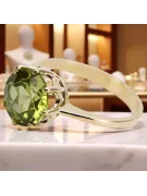 Кольцо Желтый перидот 14-кв Желтое золото Винтаж стиль vrc157y